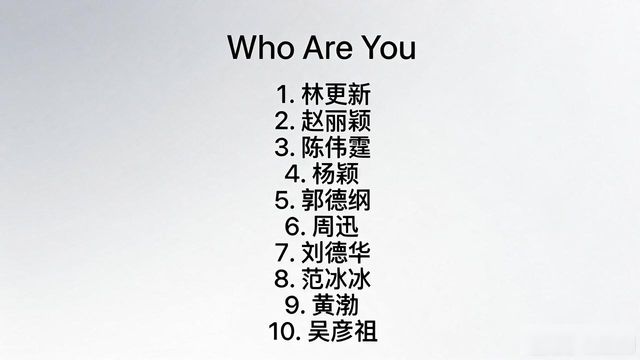 whoareyou�݆T����