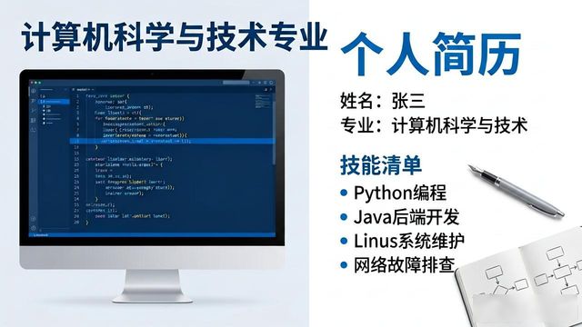 計算機系應用與維護個人簡歷范文