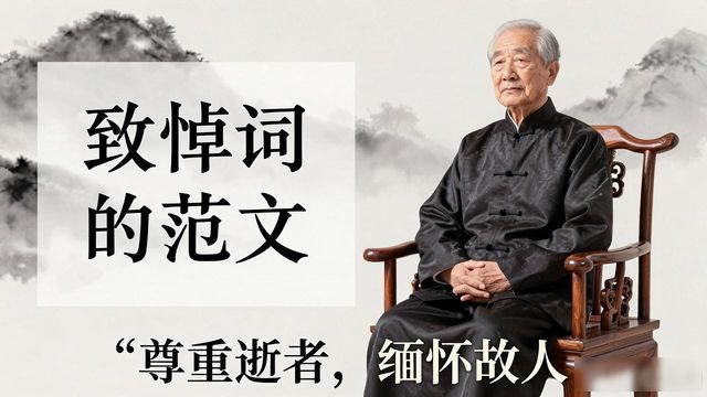 致悼詞的范文